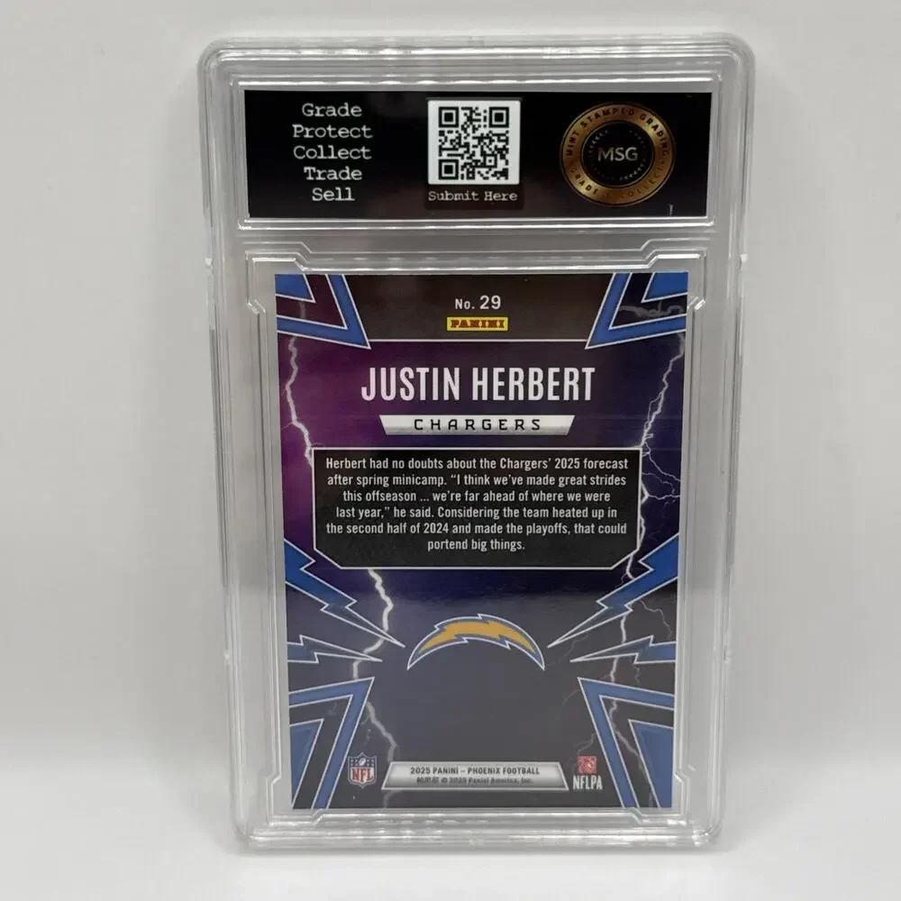 2025 Panini Phoenix - Thunderbirds Justin Herbert #29 Graded 10 Gem Mint